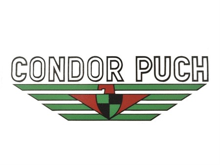 Autocollant stickers CONDOR PUCH, vélomoteur Condor Puch Velux