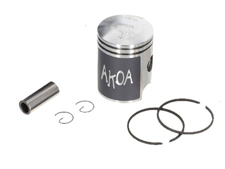 Piston complet Akoa 38mm axe 12mm, vélomoteur Puch Piston complet Akoa 38mm axe 12mm, vélomoteur Puch