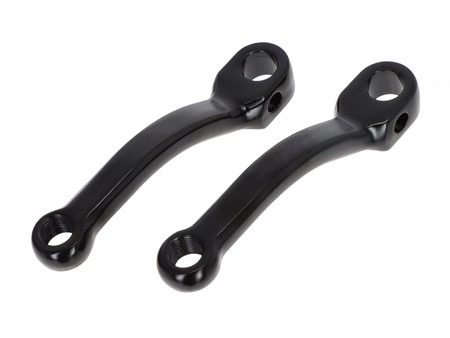 Paire de manivelle de pédalier (qualité 1A) noir 146mm, universelles vélomoteurs