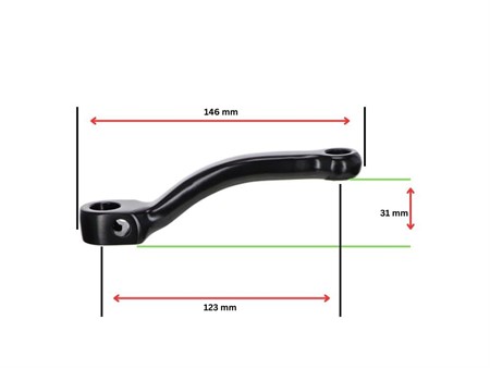 Tretkurbeln 1A Qualität «146 mm» schwarz, universal