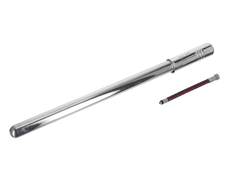 Luftpumpe "lapize" ALU Chrom (Rahmenpumpe) 380-410mm