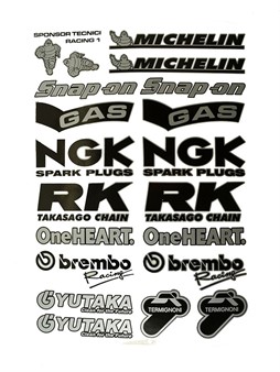 Aufkleber NGK Michelin brands