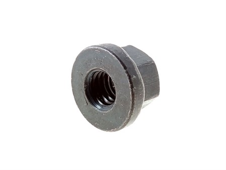Sechskantmutter mit Bund M6 DIN 6331 Stahl 10 blank, 9 mm hoch