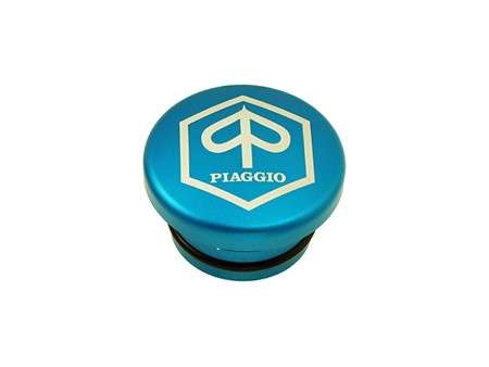 Tankdeckel Alu blau Piaggio Si Tankdeckel Alu blau Piaggio Si