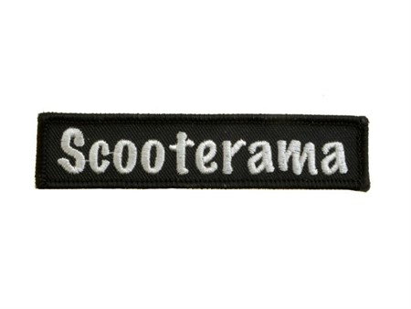 Ecusson SCOOTERAMA textile, a coller au fer à repassser ou a coudre.