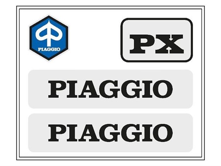 Aufkleber Piaggio PX «Set» Aufkleber Piaggio PX «Set»
