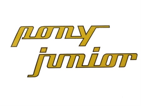 Autocollant/sticker doré PONY JUNIOR Autocollant/sticker doré PONY JUNIOR