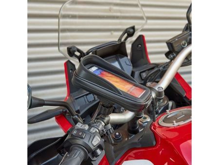 Support fixation au guidon 160x80mm (Iphone14 Pro Max, etc..), universel vélomoteurs, scooter, moto