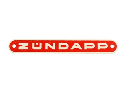 Sattelemblem Zündapp (Rot)