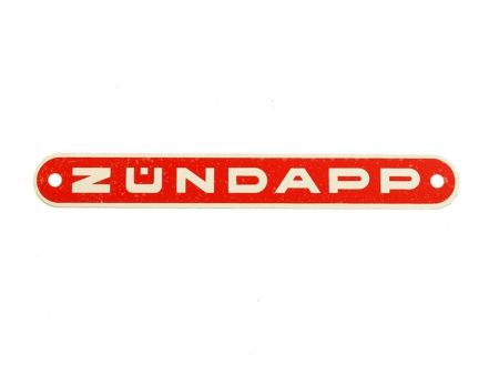 Sattelemblem Zündapp (Rot)