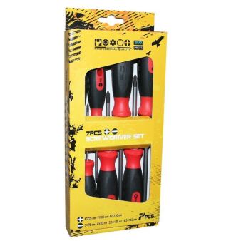 Set tournevis plat et crusiforme (6pcs)