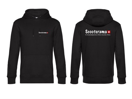Pullover à capuche Scooterama officiel noir, taille : S