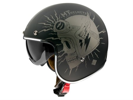 Casque JET ouvert Le Mans Noir/Grey, Taille : S