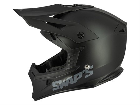 Casque Cross supermotard SWAPS - S818 Blur, noir mat Taille : XS