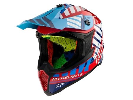 Crosshelm MT FALCON Enduro, rot / blau, Grösse L