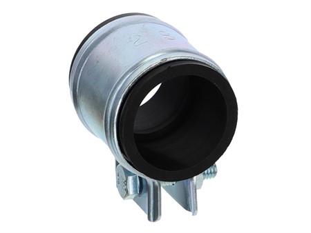 Auspuff Schelle 28mm Chrom mit FPM-Gummi (hitzefest)