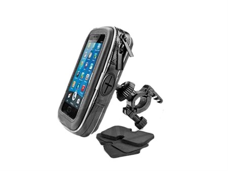 Kit support fixation GPS / Smartphone, pour fixation au guidon (résiste à leau)