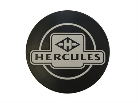Emblème HERCULES Ø 48 noir (pour boucher le trou du compteur)