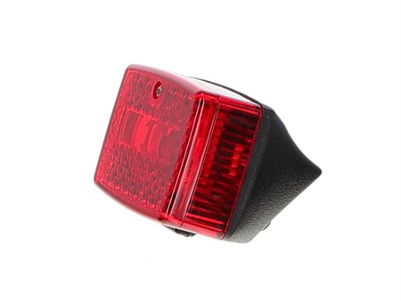 Rücklicht schwarz/rot ULO, mit LED Birne  (Reflektor)