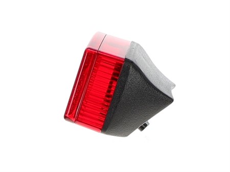 Rücklicht schwarz/rot ULO, mit LED Birne  (Reflektor)