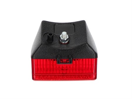 Rücklicht schwarz/rot ULO, mit LED Birne  (Reflektor)