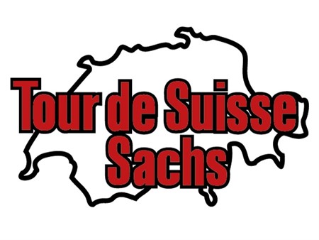 Tour de Suisse Aufkleber Sachs (Tank) freigestellt