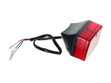 Rücklicht schwarz/rot (ULO), mit LED Modul (Bremslicht Funktion)