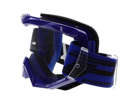 Masque cross lunette ProGrip 3201 Atzaki, bleu