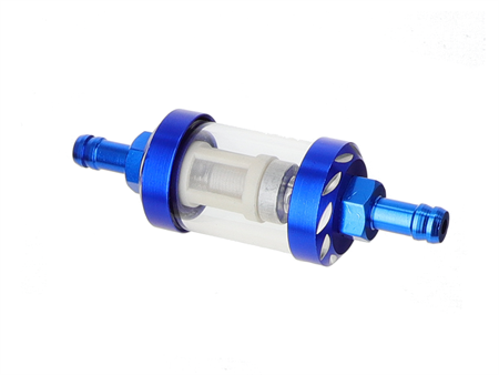 Benzinfilter blau Alu 8mm Benzinfilter blau Alu 8mm