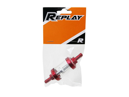 Benzinfilter rot Alu