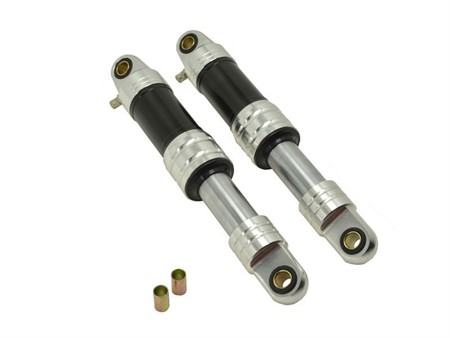 Stossdämpfer 280mm CNC, Druckluft verstärkt, chrom-schwarz