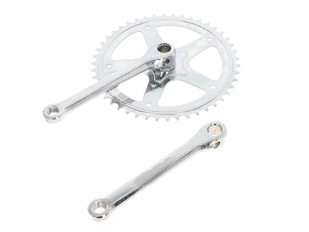 Manivelle de pédalier avec couronne 46 dents, rond, vélomoteurs