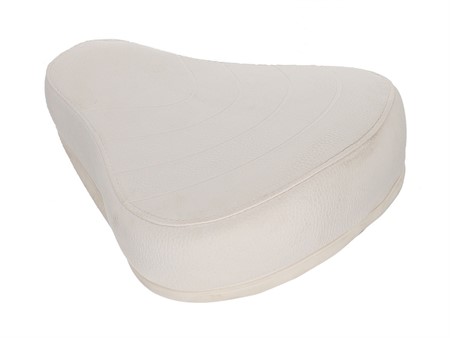 Selle Puch blanche, nu sans logo (version basse)