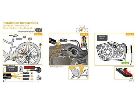 Tuningmodul E-Bike SpeedBox 1.4 für Bosch SX (Smart System + Rim Magnet)
