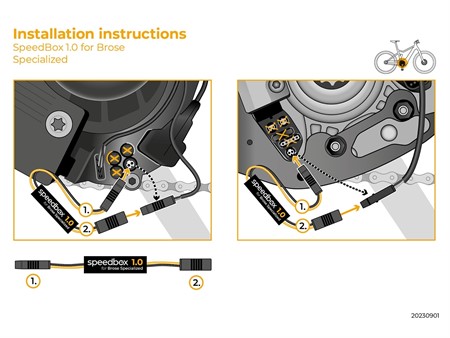 Boitier E-Bike SpeedBox 1.0 pour Brose Specialized «avec connecteur»