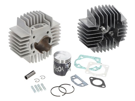 Kit cylindre AKOA Tuning 65cc 44mm, avec culasse, CH12 extérieur 100% original, vélomoteurs Puch