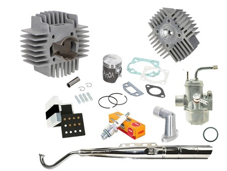 Pack AKOA Tuning 60cc 42mm, avec culasse, CH12 extérieur 100% original, vélomoteurs Puch Pack AKOA Tuning 60cc 42mm, avec culasse, CH12 extérieur 100% original, vélomoteurs Puch