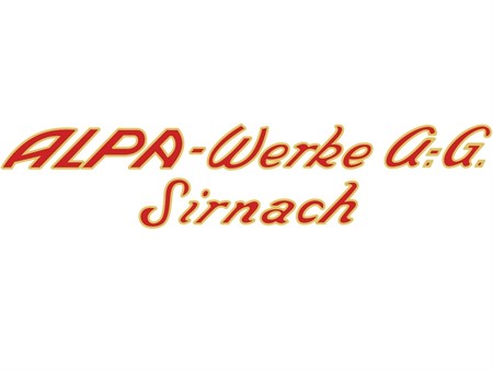 Autocollant Alpa - Werke AG Sirnach (75x16mm) Autocollant Alpa - Werke AG Sirnach (75x16mm)