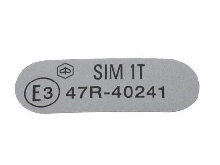 Autocollant mineralogique, vélomoteurs Piaggio E3 SIM 1T 47R-40241 Autocollant mineralogique, vélomoteurs Piaggio E3 SIM 1T 47R-40241