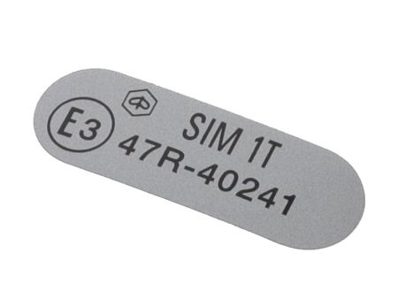 Aufkleber Piaggio E3 SIM 1T 47R-40241