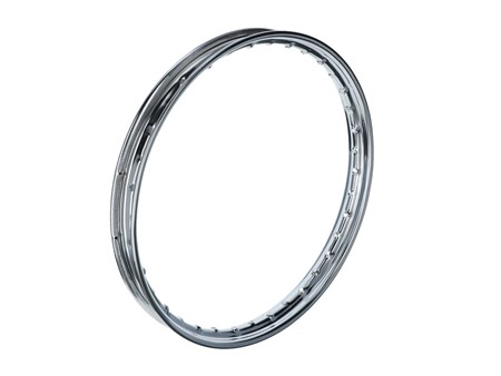 Cerceau de jante 1.20 x 15" (46mm) chromé, vélomoteurs / PitBike / custom Cerceau de jante 1.20 x 15" (46mm) chromé, vélomoteurs / PitBike / custom