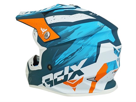 Casque ADX cross MX2 bleu mat/blanc, taille : S