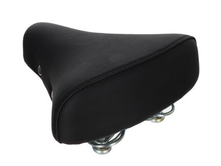 Selle noir/chrome fixation 22-23mm à ressorts, universelle vélomoteurs