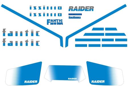 Aufkleber Fantic Issimo Raider (blau-weiss) Aufkleber Fantic Issimo Raider (blau-weiss)