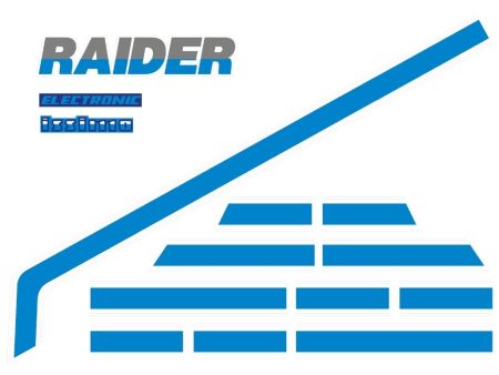 Aufkleber Fantic Issimo Raider (blau-weiss)