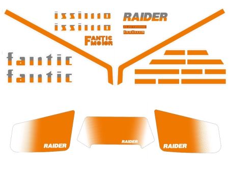 Aufkleber Fantic Issimo Raider (orange-weiss) Aufkleber Fantic Issimo Raider (orange-weiss)