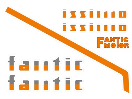 Autocollants orange FANTIC ISSIMO RAIDER