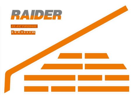 Aufkleber Fantic Issimo Raider (orange-weiss)