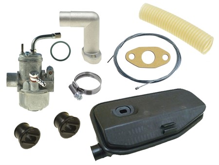 Kit carburation 15mm sport type avec filtre à air, vélomoteurs Puch LG1/LG2 catalysé Kit carburation 15mm sport type avec filtre à air, vélomoteurs Puch LG1/LG2 catalysé