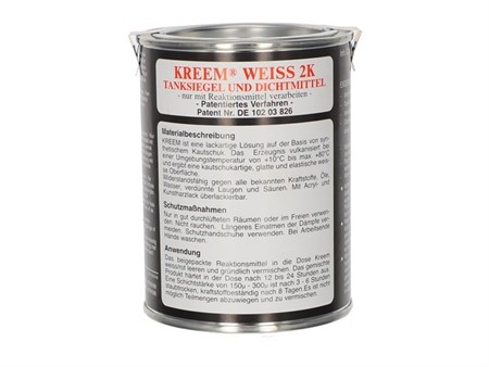 Mastic pour sceller les réservoirs KREEM® BLANC 2K 650gr.